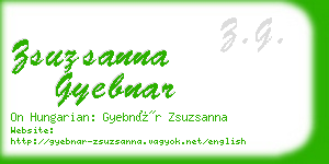 zsuzsanna gyebnar business card